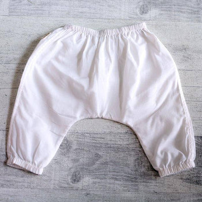 Checks Print Angarakha Top with White Pants – Kids Daywear Sets on Brown Living™. SKU: 186 - 06365 - CHK - RED - ANG+PLN - WHT - PYJ1. Img 4.