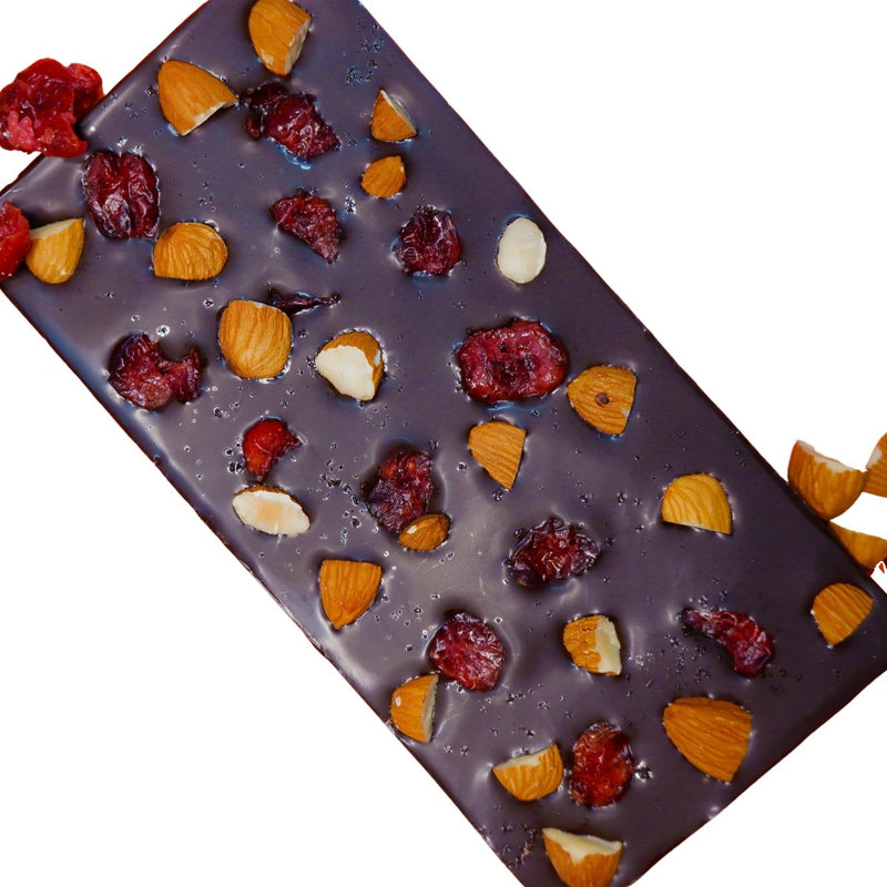 Buy Roasted Almond Cranberry Chocolate Bar - Chef's Special | Shop Verified Sustainable Chocolates on Brown Living™