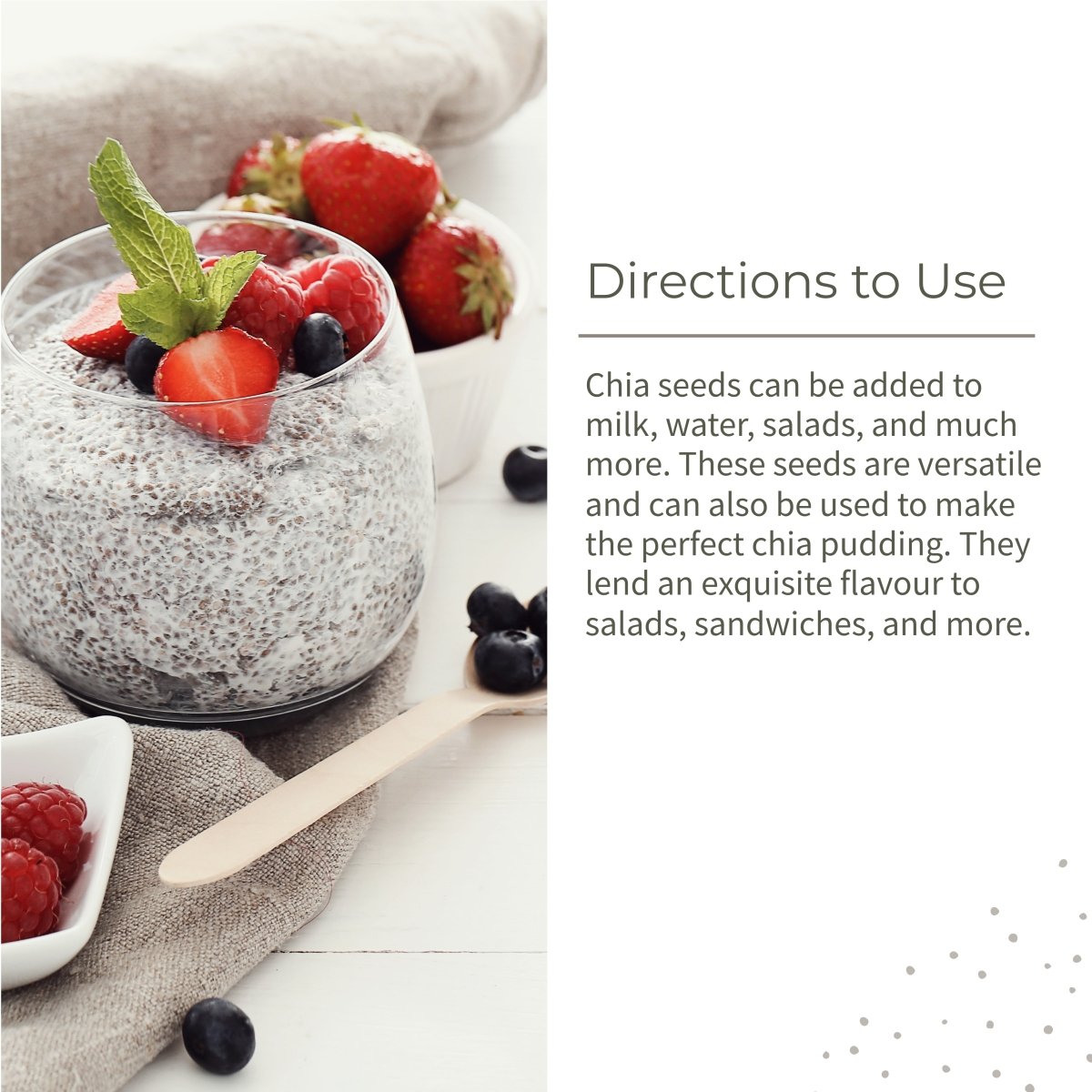 Chia Seeds | Raw | Rich in Antioxidants & Fibre | 250g | Verified Sustainable by Brown Living™