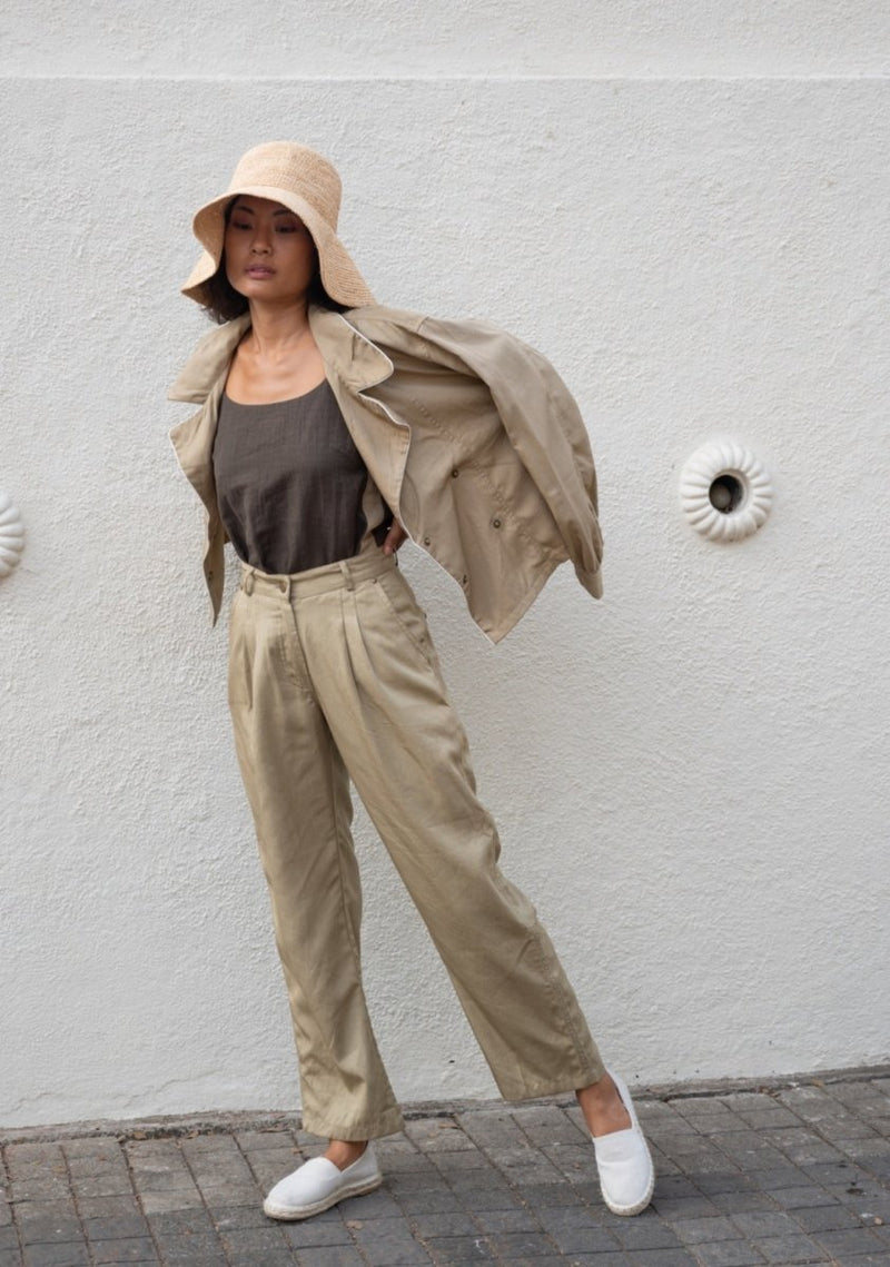 Buy Chicago Pleated Pants | Shop Verified Sustainable Products on Brown Living