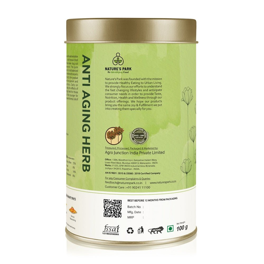 Chirayu - Anti - aging Herb Health & Wellness Can(100 g) | Verified Sustainable by Brown Living™