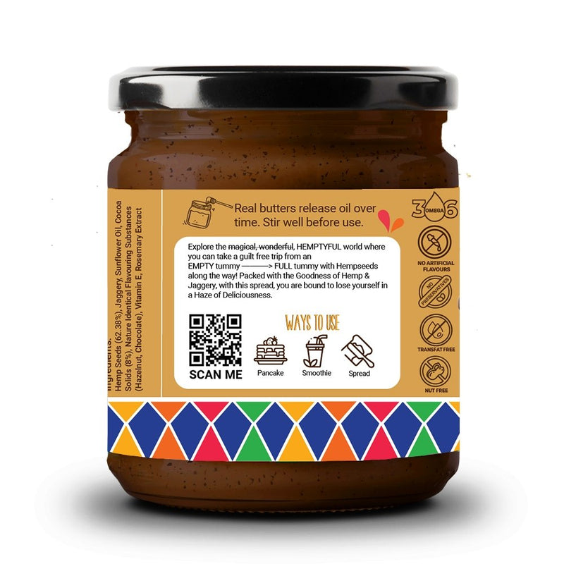 Buy Chocolate Hazelnut Hemp Spread - 180gm | Shop Verified Sustainable Products on Brown Living