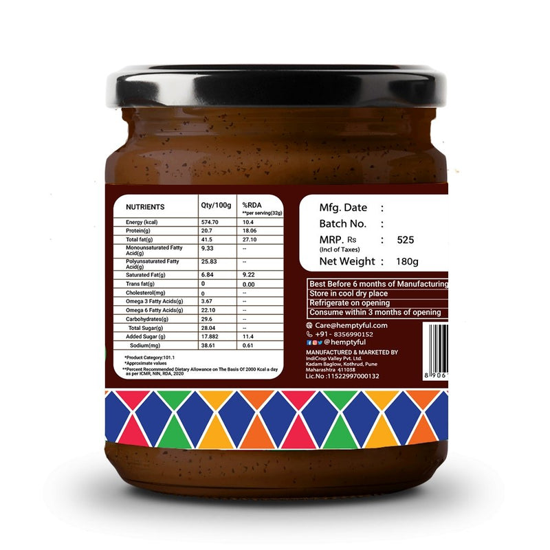 Chocolate Orange Hemp Spread - 180gm | Verified Sustainable by Brown Living™