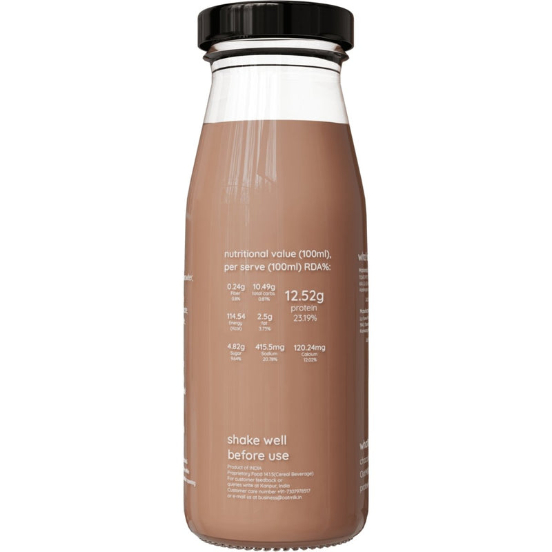 Buy Chocolate Protein Shake | 25g Plant Protein | 200ml x 12 | Shop Verified Sustainable Products on Brown Living