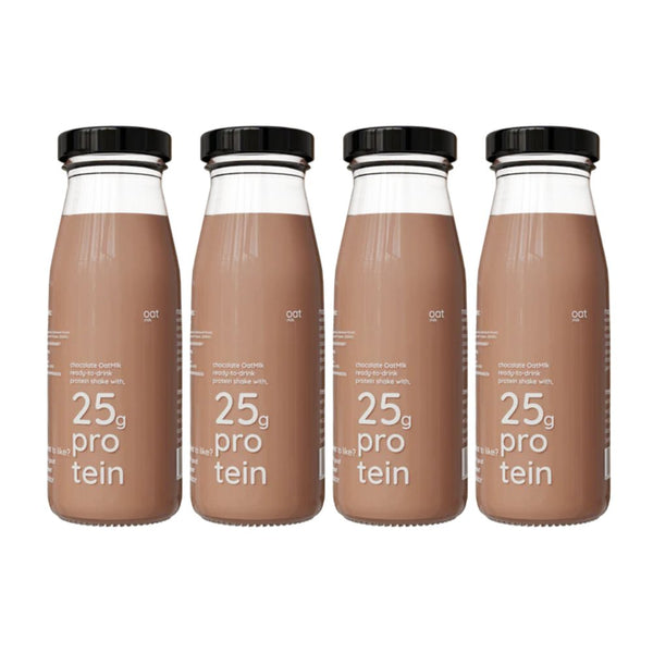 Buy Chocolate Protein Shake | 25g plant-protein | 200mlx4 | Shop Verified Sustainable Health & Energy Drinks on Brown Living™