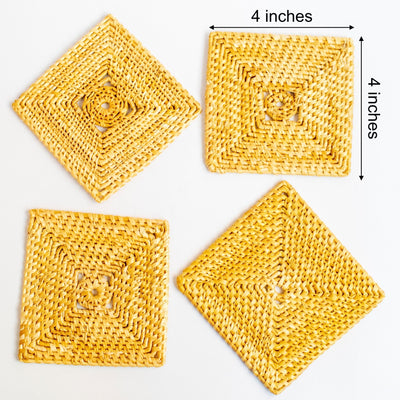 Chokor Sabai Grass Coasters (Set of 4) – Table Decor on Brown Living™. SKU: TC0202. Img 7.