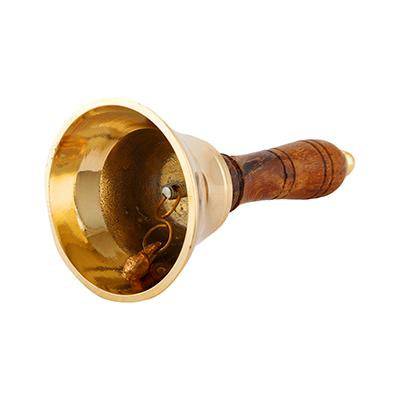 Christmas Brass Shame Hand Bell/Chrome Finish Hand Bells | Verified Sustainable by Brown Living™