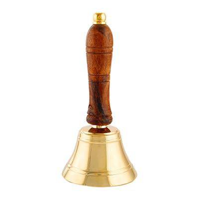Christmas Brass Shame Hand Bell/Chrome Finish Hand Bells | Verified Sustainable by Brown Living™
