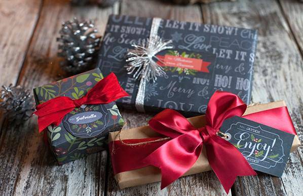 Buy Christmas Chalkboard Gift Tags - Pack of 12 | Shop Verified Sustainable Products on Brown Living