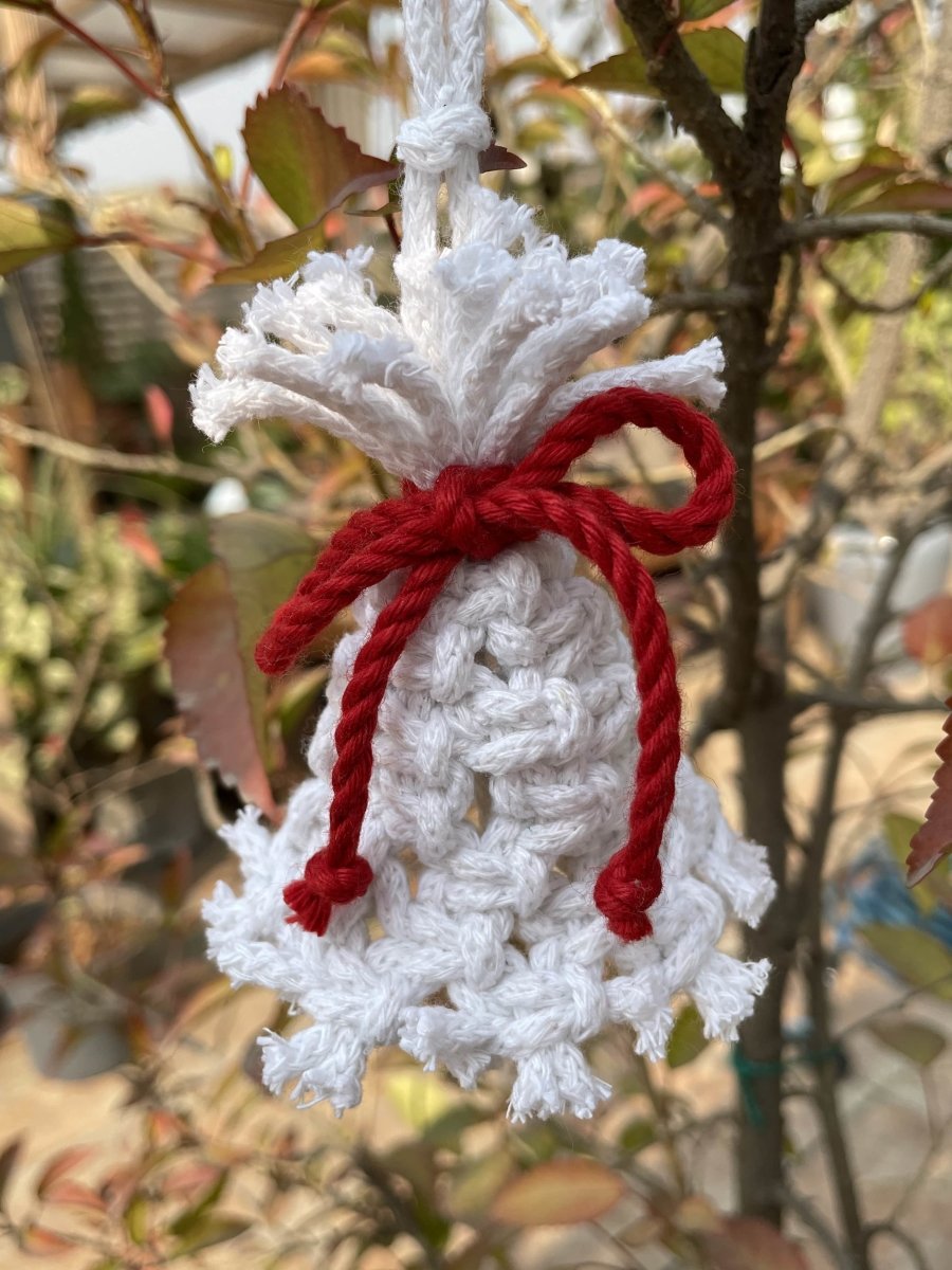 Christmas Decoration Bell (White) | Verified Sustainable by Brown Living™
