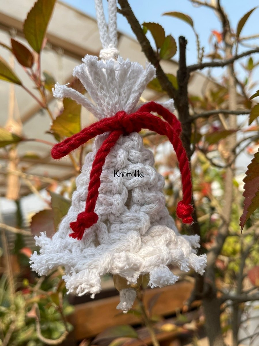 Christmas Decoration Bell (White) | Verified Sustainable by Brown Living™