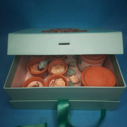 Christmas Gift Hamper Red | Pack of 8 Candles | Verified Sustainable by Brown Living™