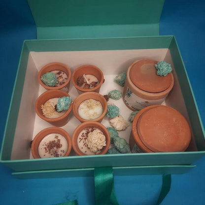 Christmas Gift Hamper Red | Pack of 8 Candles | Verified Sustainable by Brown Living™
