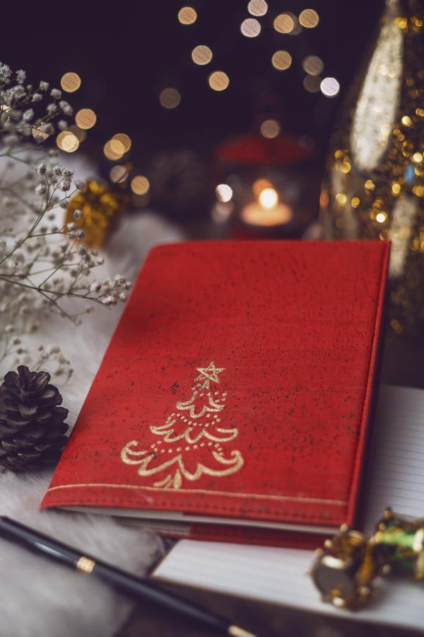Buy Christmas Journal | Made with Cork leather | Shop Verified Sustainable Stationery on Brown Living™