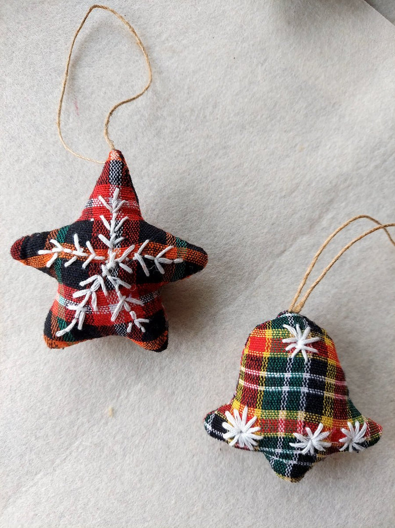Buy Christmas Tree Ornaments (set of 6) | Shop Verified Sustainable Decor & Artefacts on Brown Living™