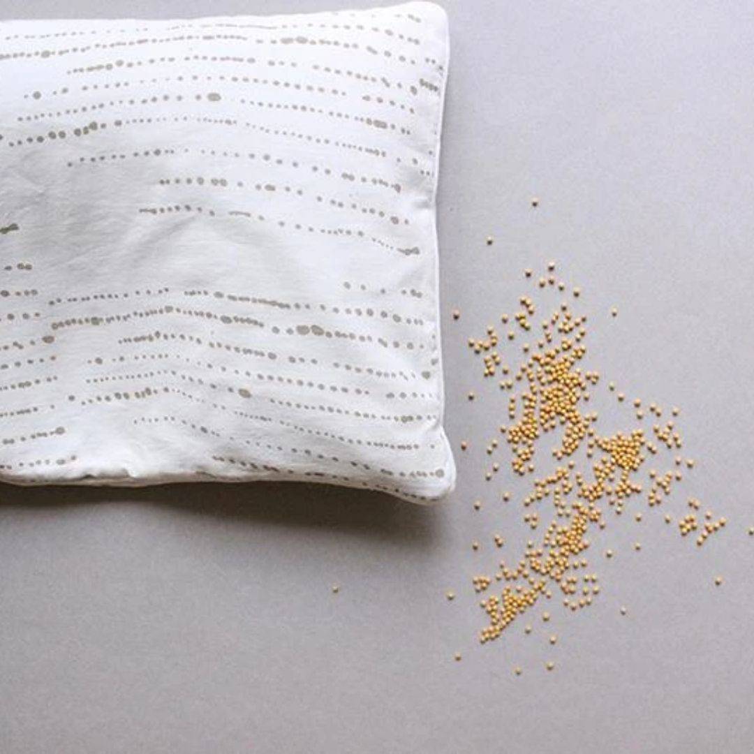 Chubby Mustard Pillow | Verified Sustainable by Brown Living™