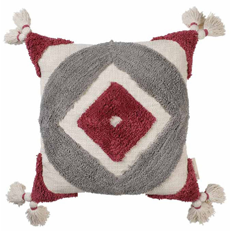 Buy Chunky Tasseled Tufted Cushion Cover | Shop Verified Sustainable Products on Brown Living