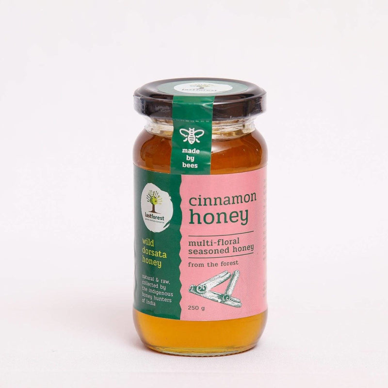 Buy Cinnamon Spiced Wild Honey - 250gms | Shop Verified Sustainable Honey & Syrups on Brown Living™