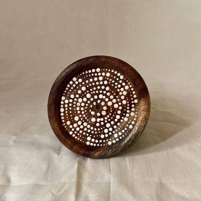 Circular Dots Hand Painted Coasters Set Of 4 | Verified Sustainable by Brown Living™