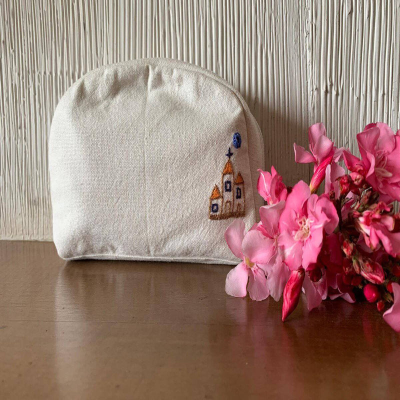 Buy City Life Embroidered Pouch | Shop Verified Sustainable Products on Brown Living