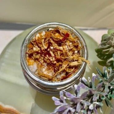Clarifying Ubtan Made with Almond, Oats and Gram Flour – Body Scrub on Brown Living™. SKU: AM1011. Img 4.