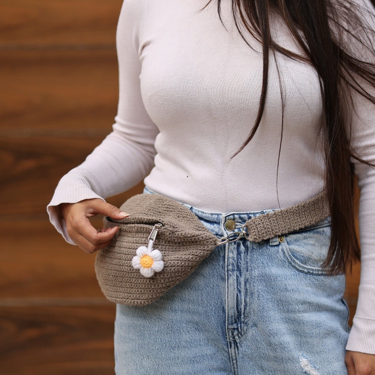 Classic Crochet Fanny Pack Bag | Verified Sustainable by Brown Living™