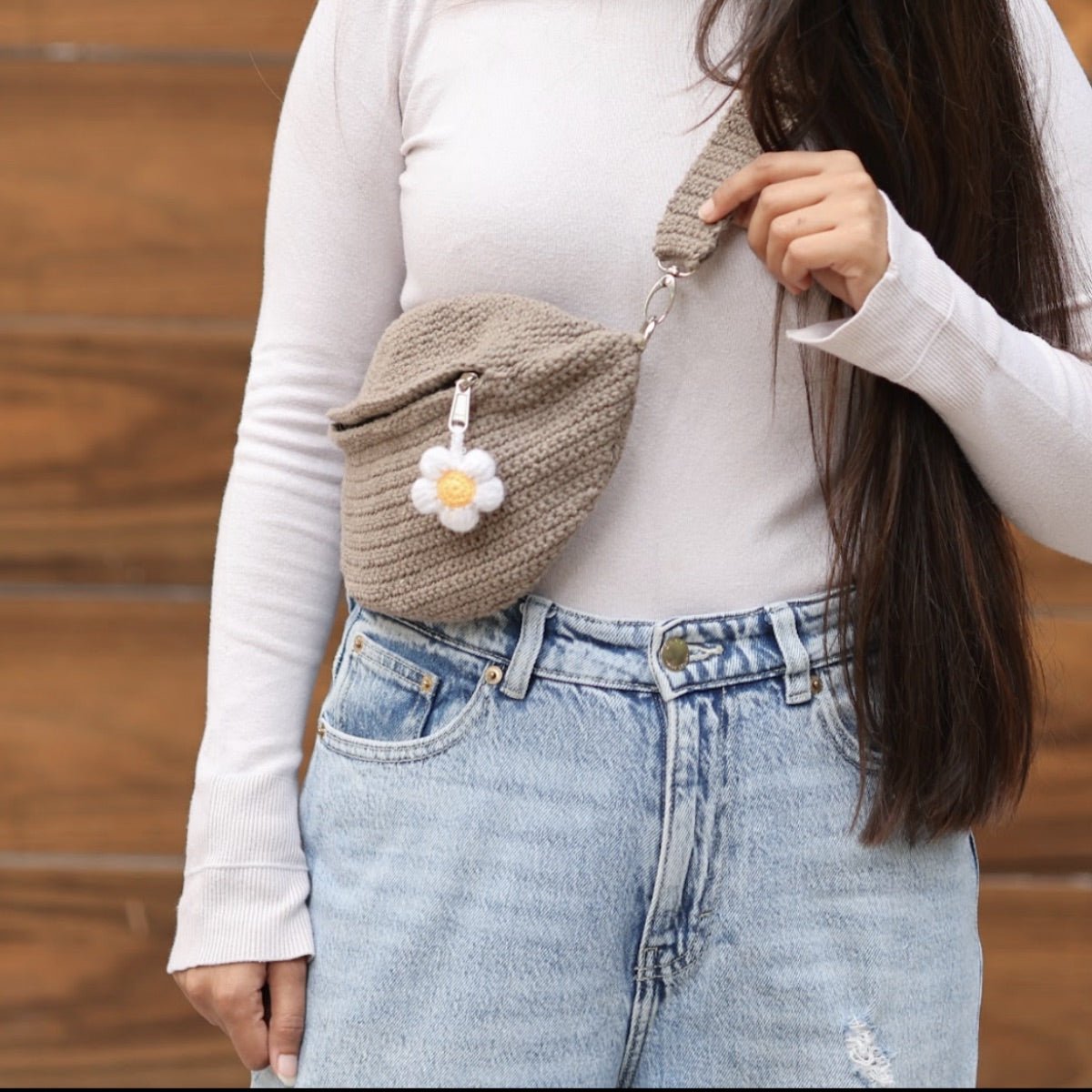 Classic Crochet Fanny Pack Bag | Verified Sustainable by Brown Living™