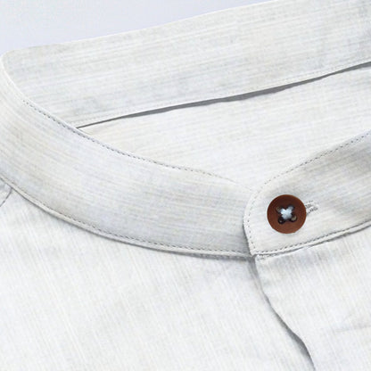 Classic Hemp and Bamboo Shirt in Solid White | Verified Sustainable by Brown Living™