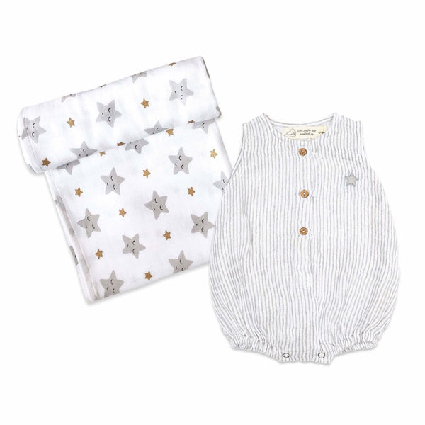 Buy Classic Snuggle Box Sleepy Star Metallic | Shop Verified Sustainable Bed Linens on Brown Living™
