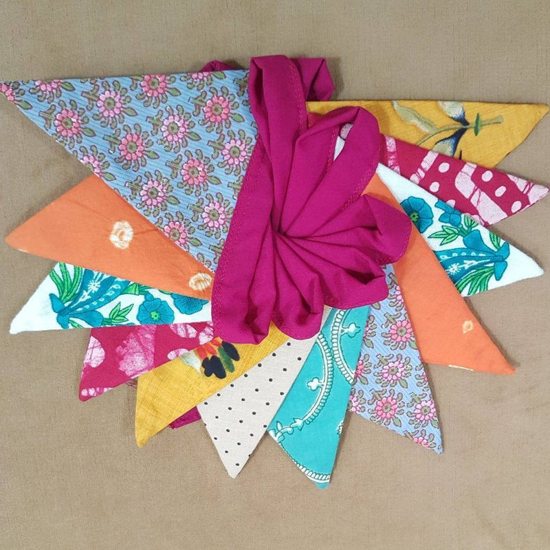 Buy Cloth Bunting - Toran | Shop Verified Sustainable Products on Brown Living