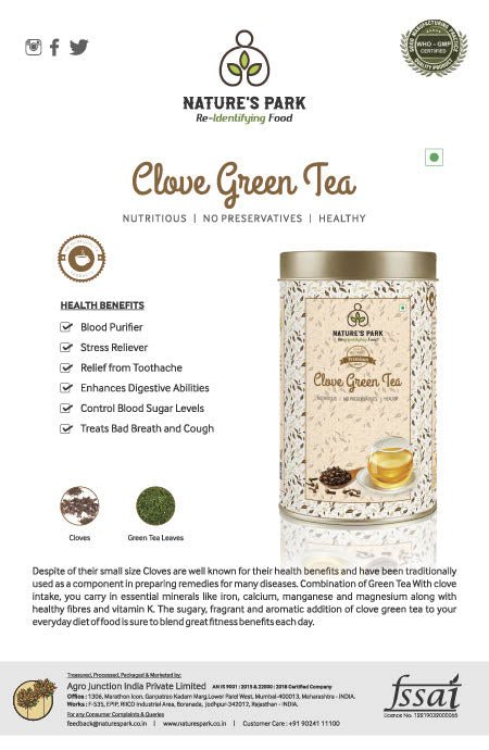 Clove Green Tea Can (150 g) | Verified Sustainable by Brown Living™