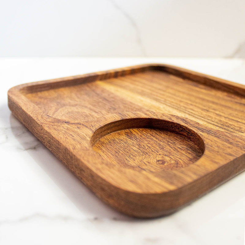 Buy CNC Coffee Cookie Wooden Platter | Shop Verified Sustainable Products on Brown Living