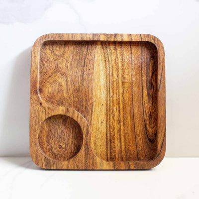 CNC Coffee Cookie Wooden Platter – Trays & Platters on Brown Living™. SKU: SP0105. Img 1.