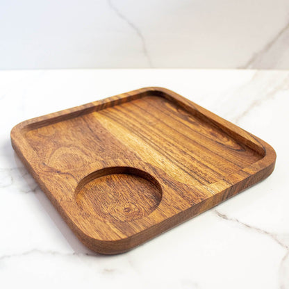 CNC Coffee Cookie Wooden Platter | Verified Sustainable by Brown Living™