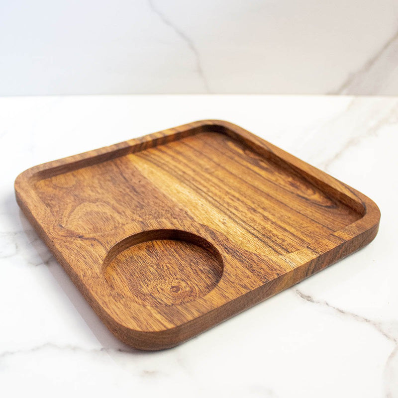 Buy CNC Coffee Cookie Wooden Platter | Shop Verified Sustainable Products on Brown Living