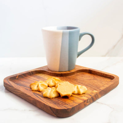 CNC Coffee Cookie Wooden Platter – Trays & Platters on Brown Living™. SKU: SP0105. Img 3.