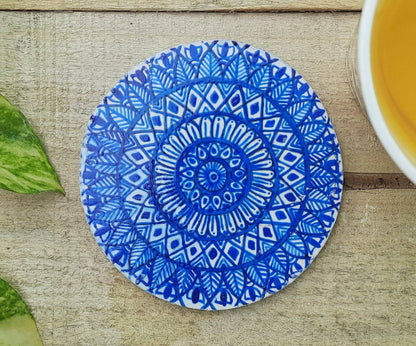 MDF Coasters Painted with Mandala Designs | Verified Sustainable by Brown Living™