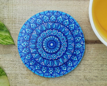 MDF Coasters Painted with Mandala Designs | Verified Sustainable by Brown Living™