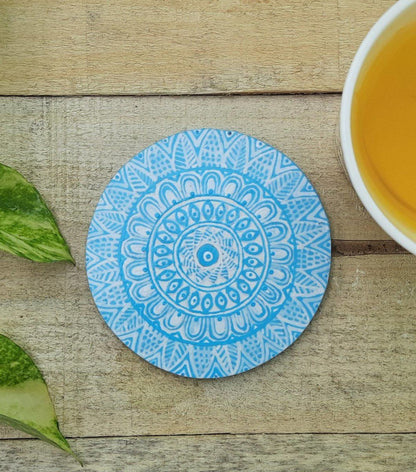MDF Coasters Painted with Mandala Designs | Verified Sustainable by Brown Living™