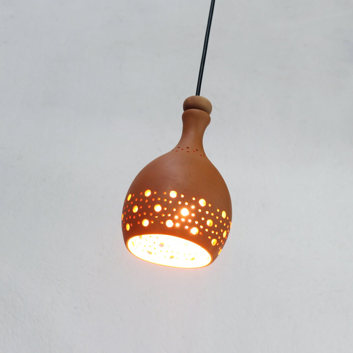 COCO L Handmade Terracotta Ceiling Light | Verified Sustainable by Brown Living™