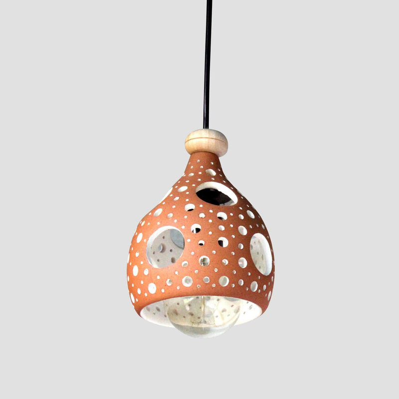 Buy COCO M2 Handmade Terracotta Ceiling Light | Shop Verified Sustainable Lamps & Lighting on Brown Living™