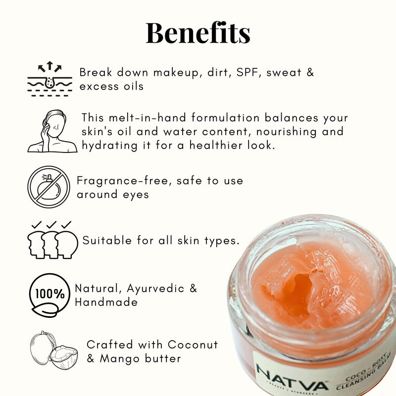 Coco Rosy Cleansing Balm | Verified Sustainable Makeup Remover on Brown Living™