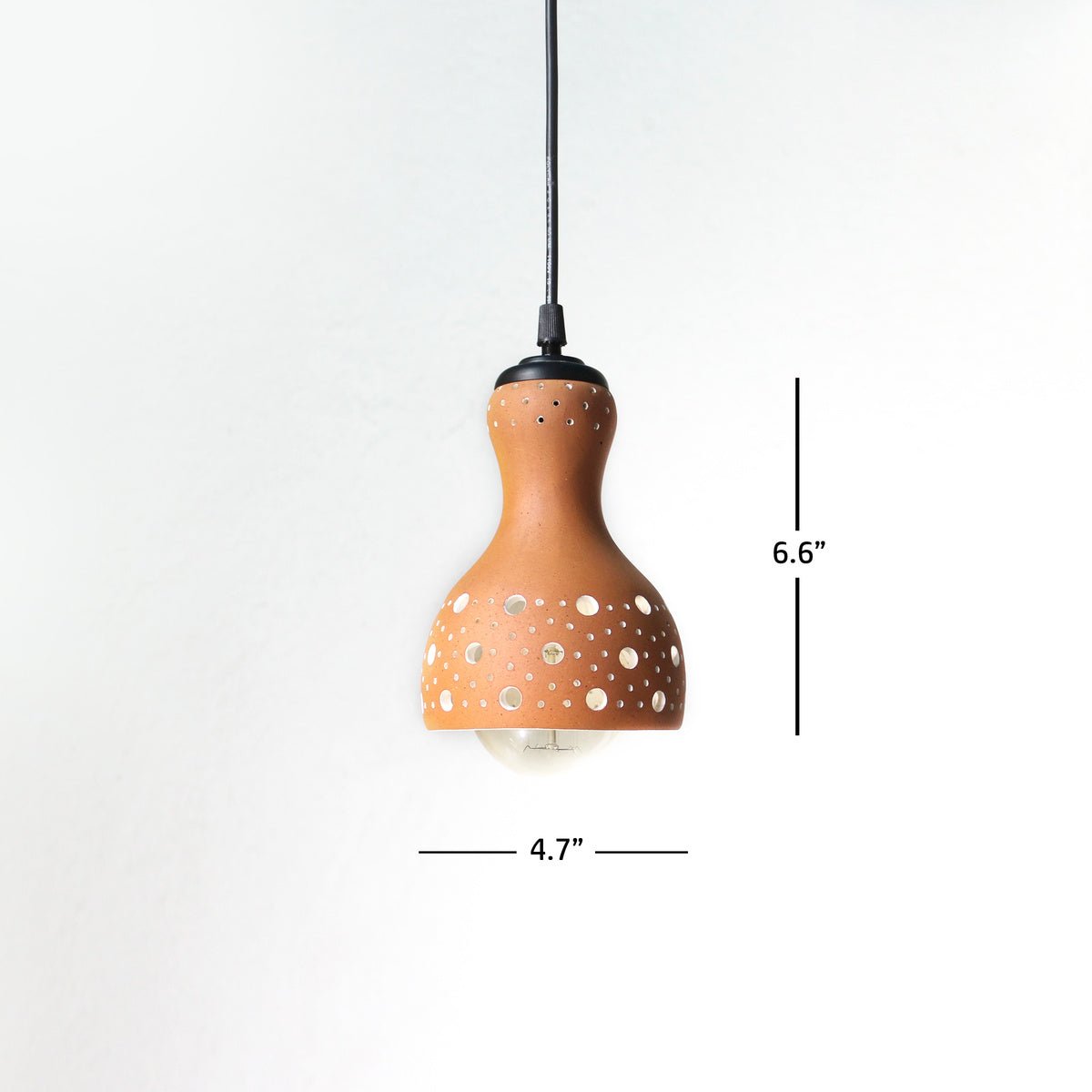 COCO S Handmade Terracotta Ceiling Light | Verified Sustainable by Brown Living™