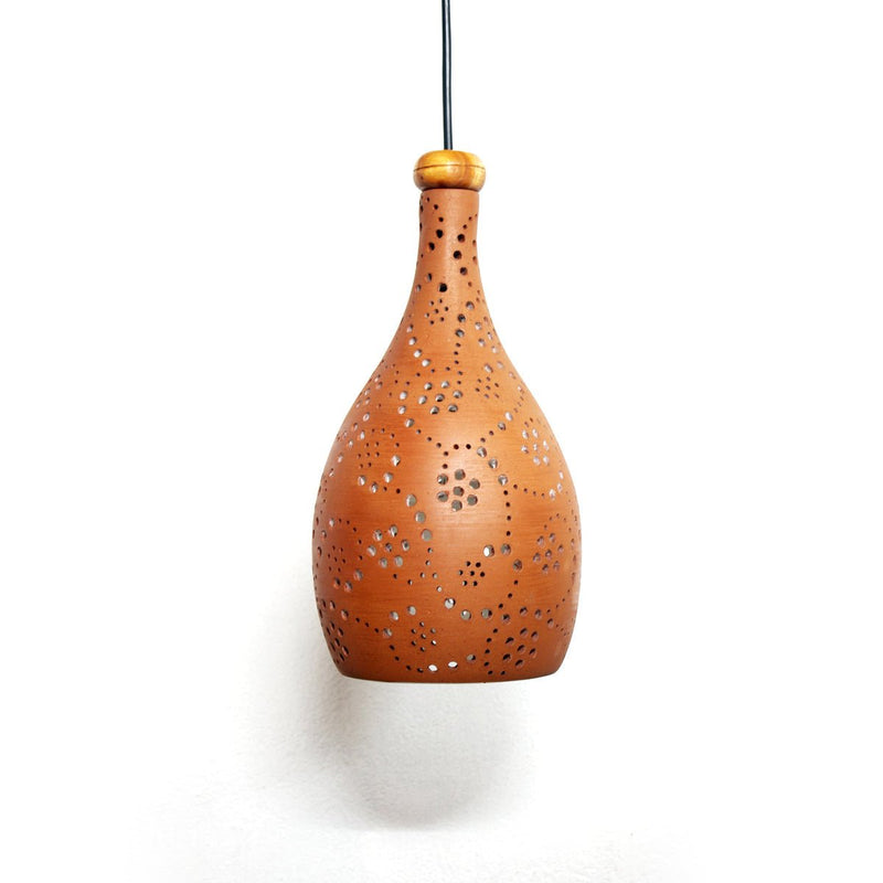 Buy COCO XL2 Handmade Terracotta Ceiling Light- Flora Design | Shop Verified Sustainable Products on Brown Living