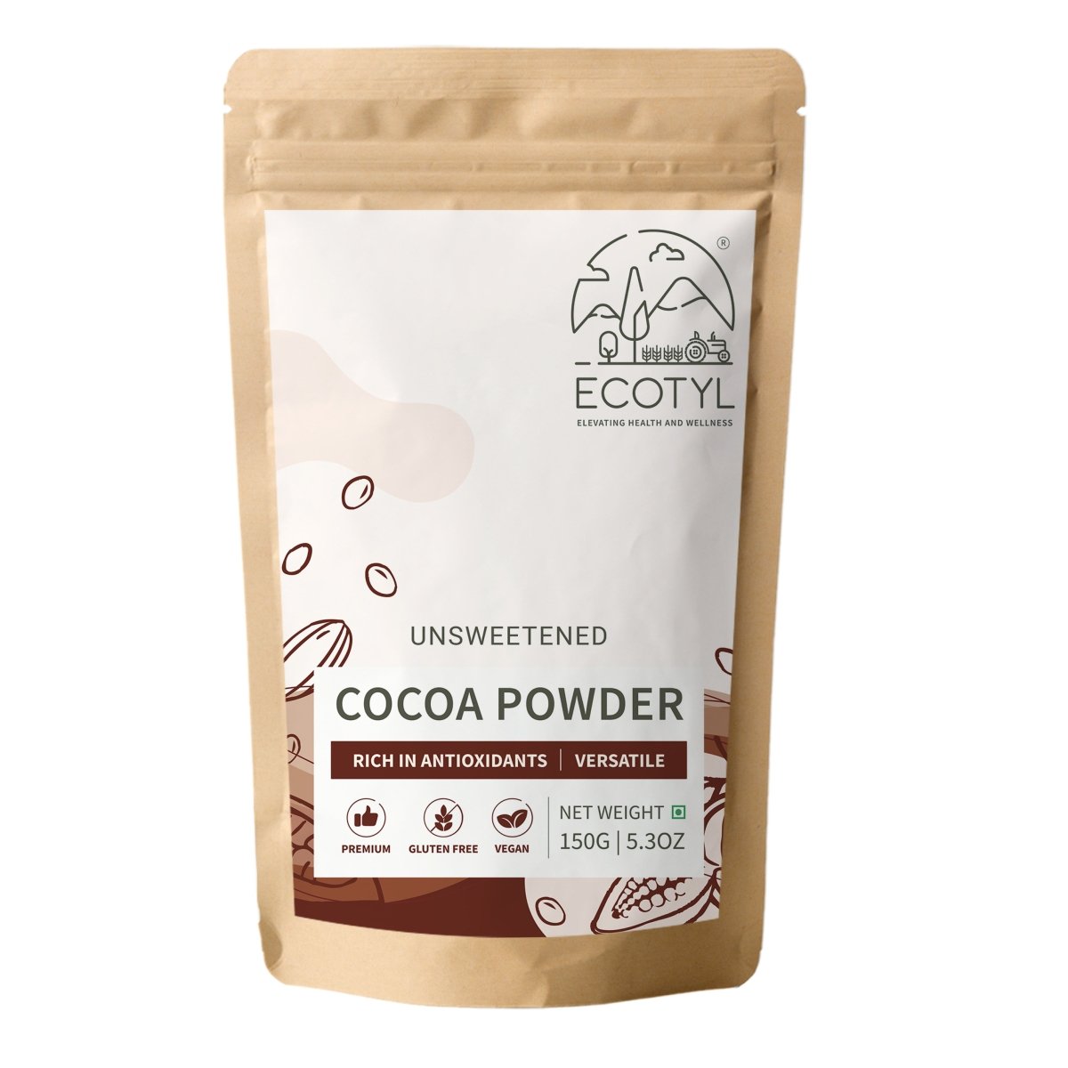 Cocoa Powder | Unsweetened | Perfect for Baking | 150g | Verified Sustainable by Brown Living™