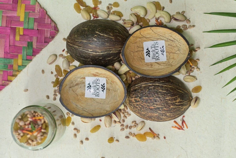 Buy Coconut Bowls | Matte Finished | 150-200 ml | Pack of 4 | Shop Verified Sustainable Products on Brown Living
