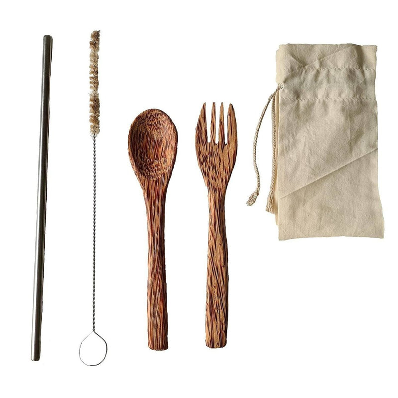 Buy Coconut Cutlery Set | Shop Verified Sustainable Cutlery Kit on Brown Living™