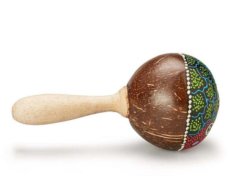 Buy Coconut Maracas Paint- Tortoise | Shop Verified Sustainable Musical Instruments on Brown Living™
