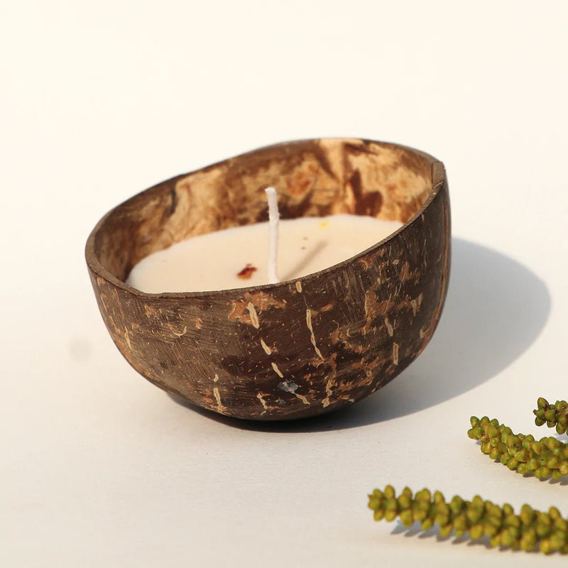 Buy Coconut Shell Candle | Shop Verified Sustainable Candles & Fragrances on Brown Living™