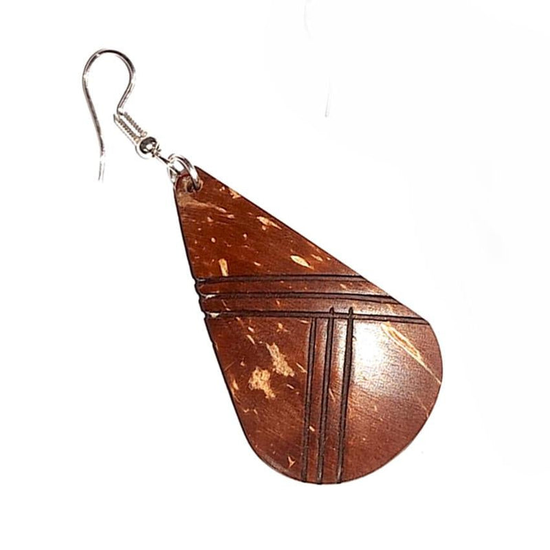 Buy Coconut Shell Earrings / Dangle Earrings | Shop Verified Sustainable Products on Brown Living